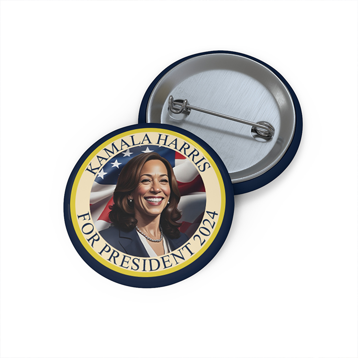Kamala Harris For President 2024 Custom Pin Buttons Kamala Harris For President 2024 Custom Pin Buttons