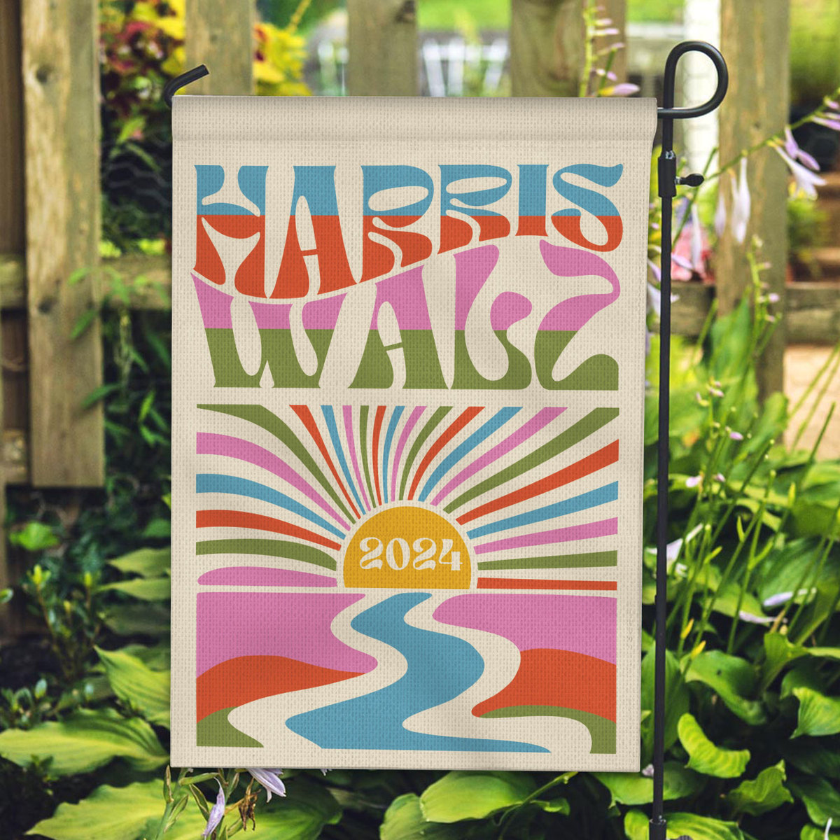 Kamala Harris Tim Walz For A Brighter Future 2024 Garden Flag Kamala Harris Tim Walz For A Brighter Future 2024 Garden Flag