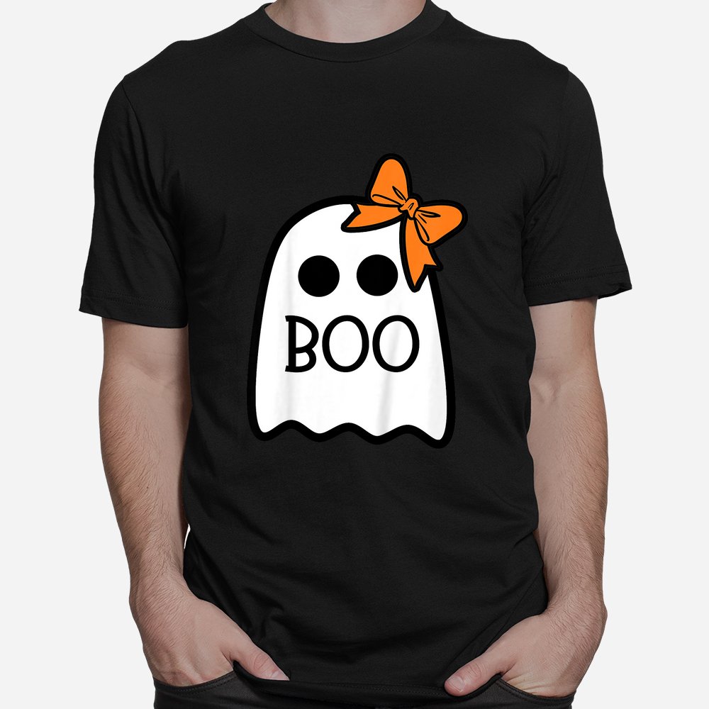 Kids Boo With Bow For Toddler Girl Ghost Halloween Shirt Kids Boo With Bow For Toddler Girl Ghost Halloween Shirt