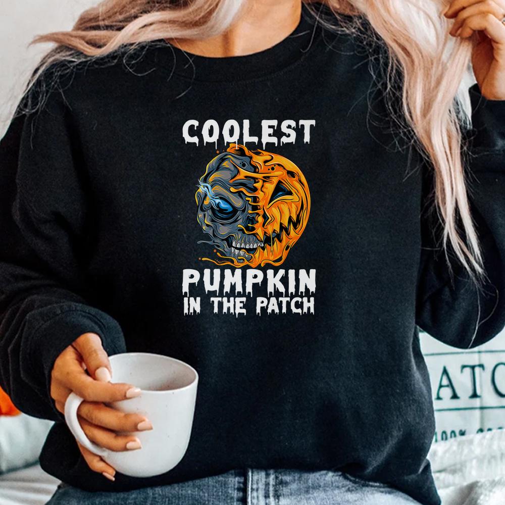 Kids Coolest Pumpkin In The Patch Toddler Boys Halloween Kid Shirt Kids Coolest Pumpkin In The Patch Toddler Boys Halloween Kid Shirt