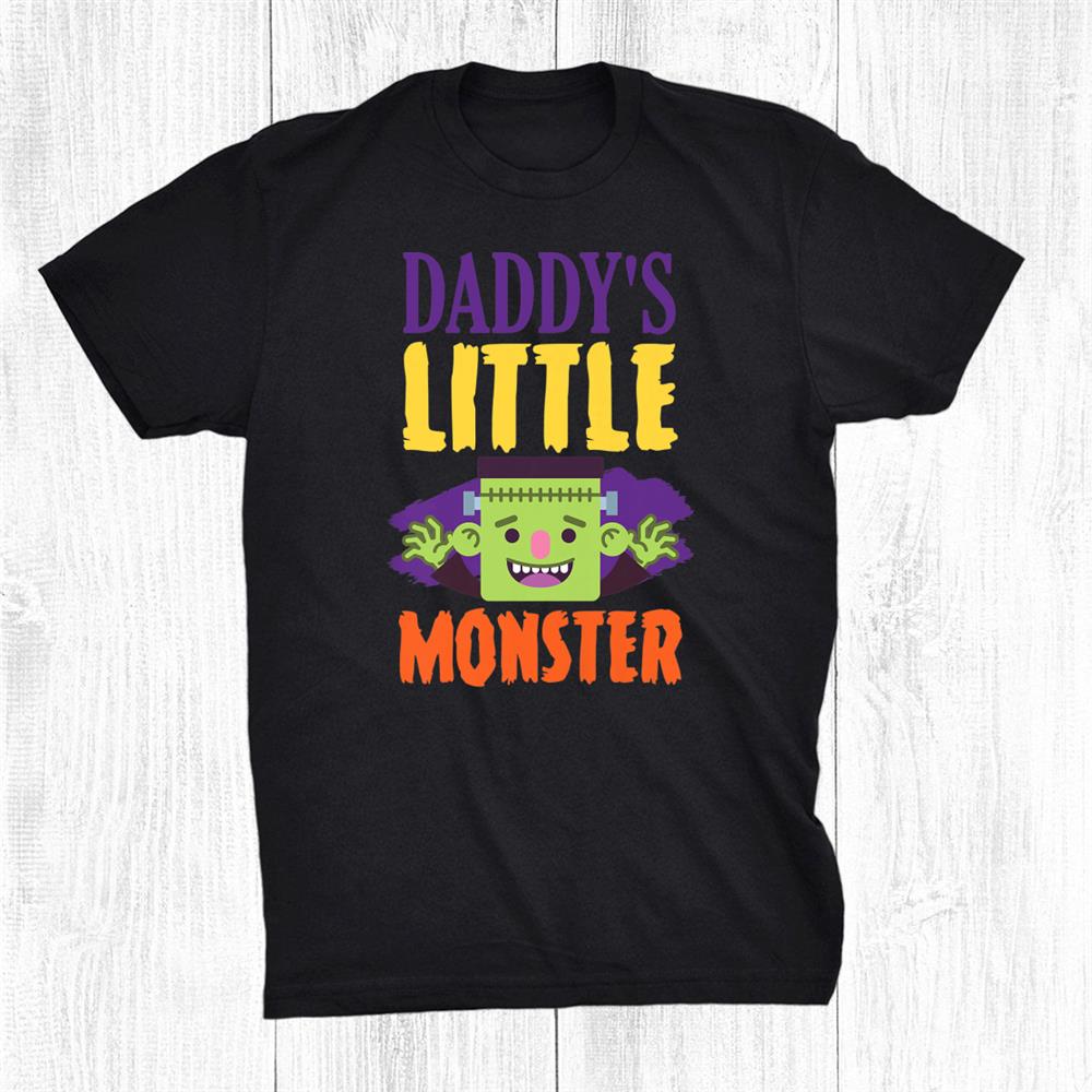 Kids Daddys Little Monster Funny Halloween Shirt Kids Daddys Little Monster Funny Halloween Shirt