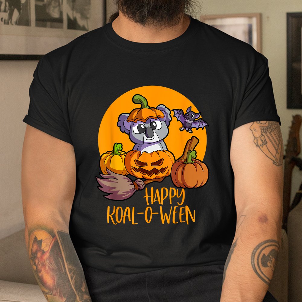 Koala On Pumpkin Witch Hat Pumpkin Face Halloween Koala Shirt Koala On Pumpkin Witch Hat Pumpkin Face Halloween Koala Shirt