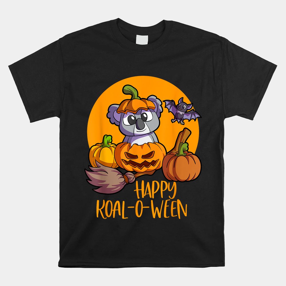 Koala On Pumpkin Witch Hat Pumpkin Face Halloween Koala Shirt Koala On Pumpkin Witch Hat Pumpkin Face Halloween Koala Shirt