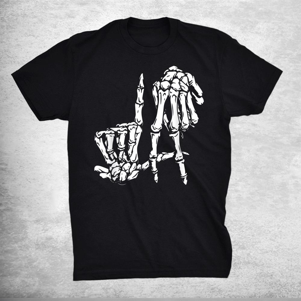 La Hand Sign Lazy Diy Halloween Skeleton Los Angeles Shirt La Hand Sign Lazy Diy Halloween Skeleton Los Angeles Shirt