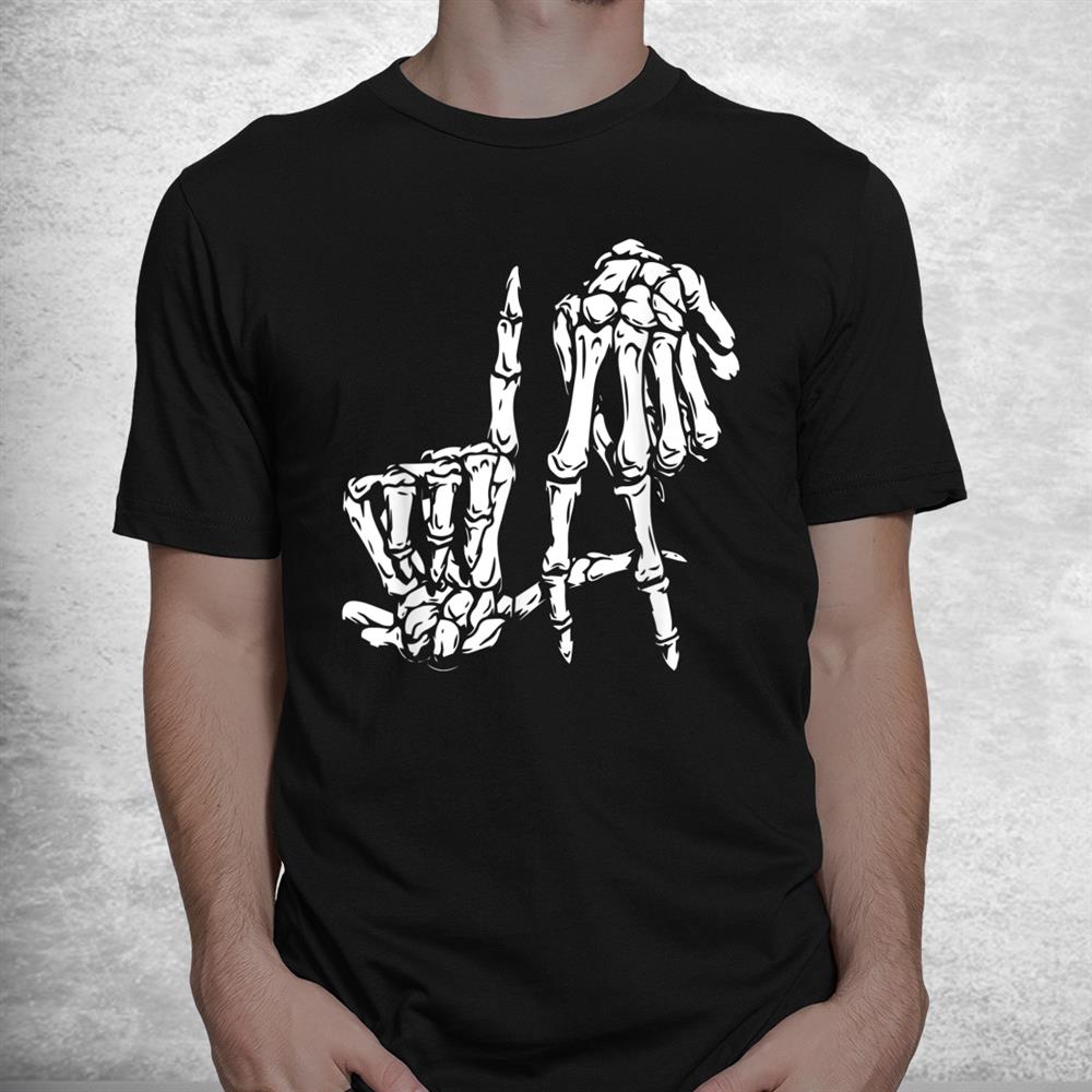 La Hand Sign Lazy Diy Halloween Skeleton Los Angeles Shirt La Hand Sign Lazy Diy Halloween Skeleton Los Angeles Shirt