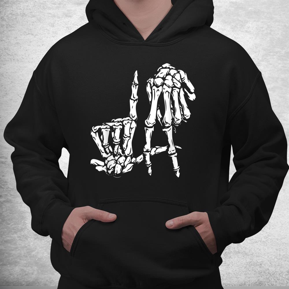 La Hand Sign Lazy Diy Halloween Skeleton Los Angeles Shirt La Hand Sign Lazy Diy Halloween Skeleton Los Angeles Shirt