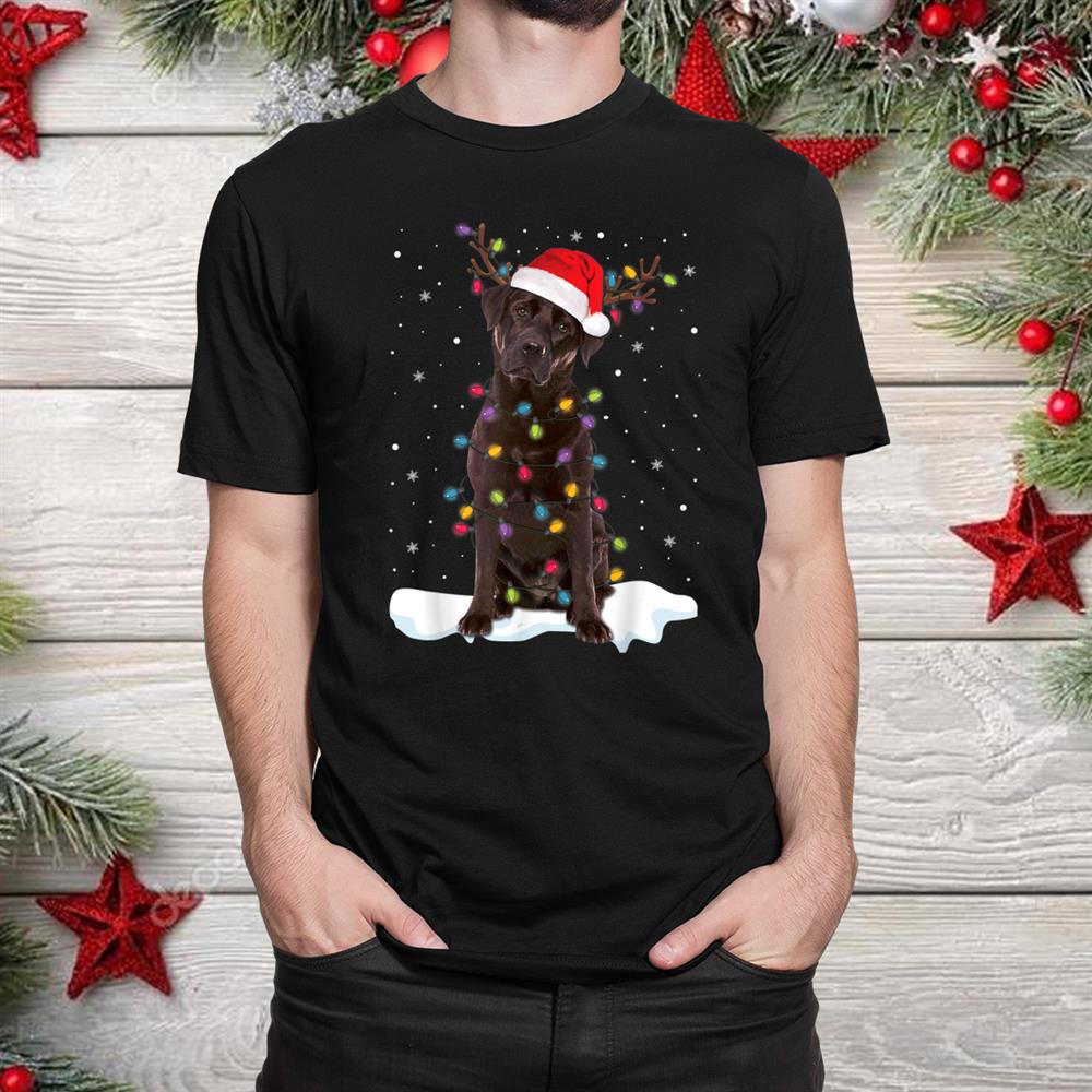 Labrador Retriever Dog Chocolate Lab Lover Christmas Shirt Labrador Retriever Dog Chocolate Lab Lover Christmas Shirt