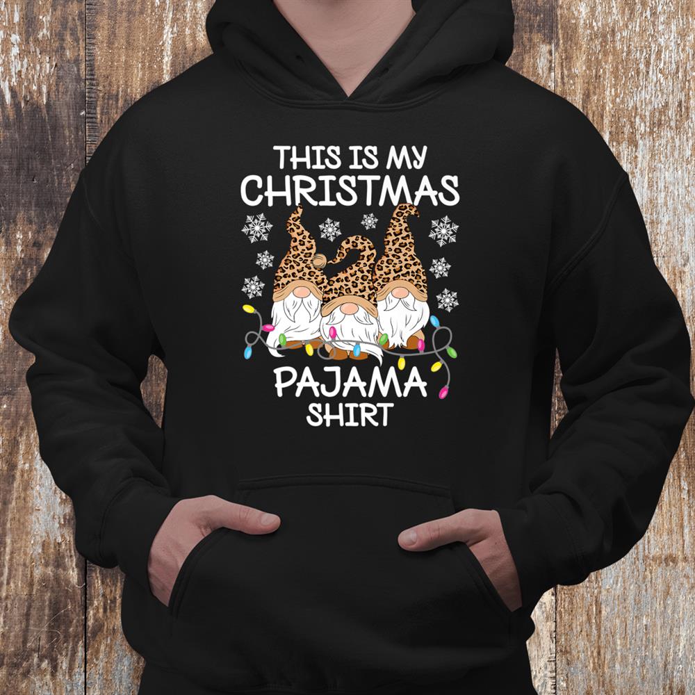Leopard Gnome Xmas This Is My Christmas Pajama Shirt Leopard Gnome Xmas This Is My Christmas Pajama Shirt