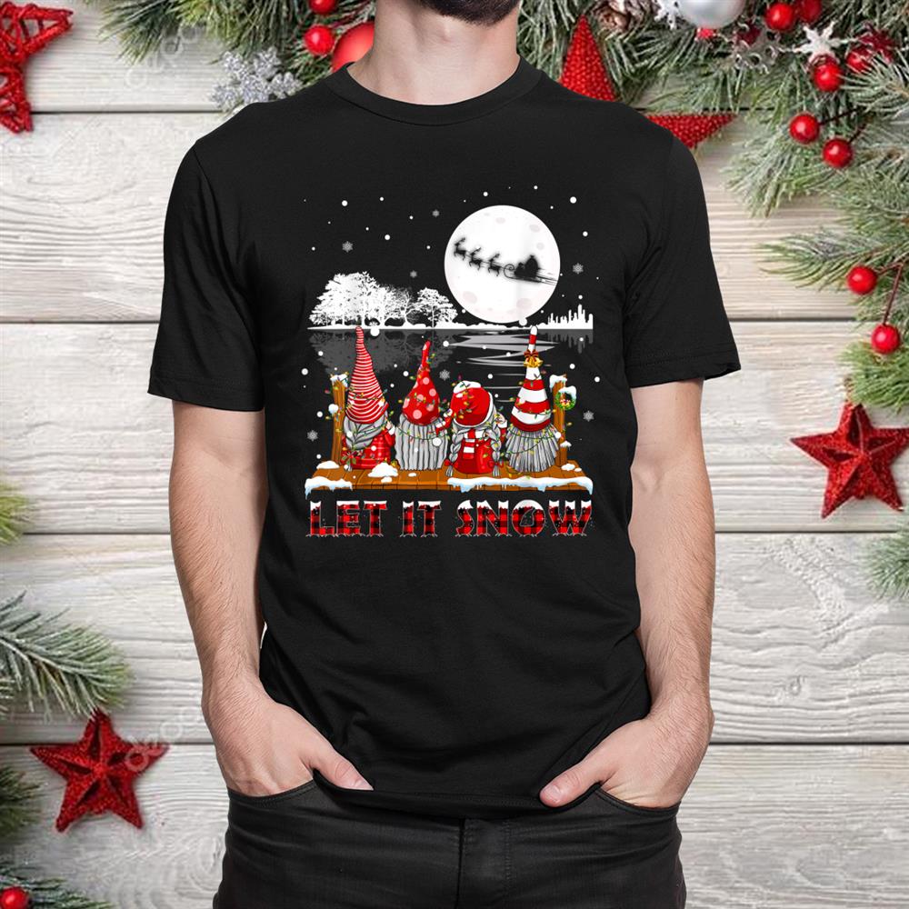 Let It Snow Gnome Plaid Family Matching Christmas Shirt Let It Snow Gnome Plaid Family Matching Christmas Shirt