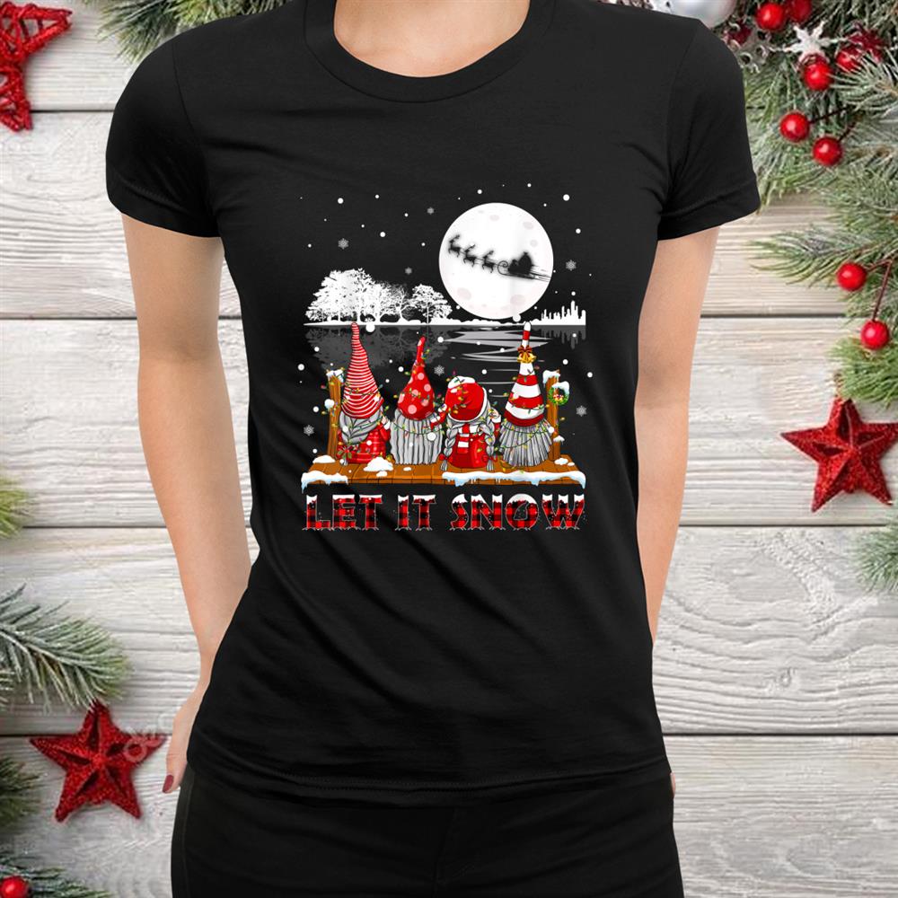 Let It Snow Gnome Plaid Family Matching Christmas Shirt Let It Snow Gnome Plaid Family Matching Christmas Shirt