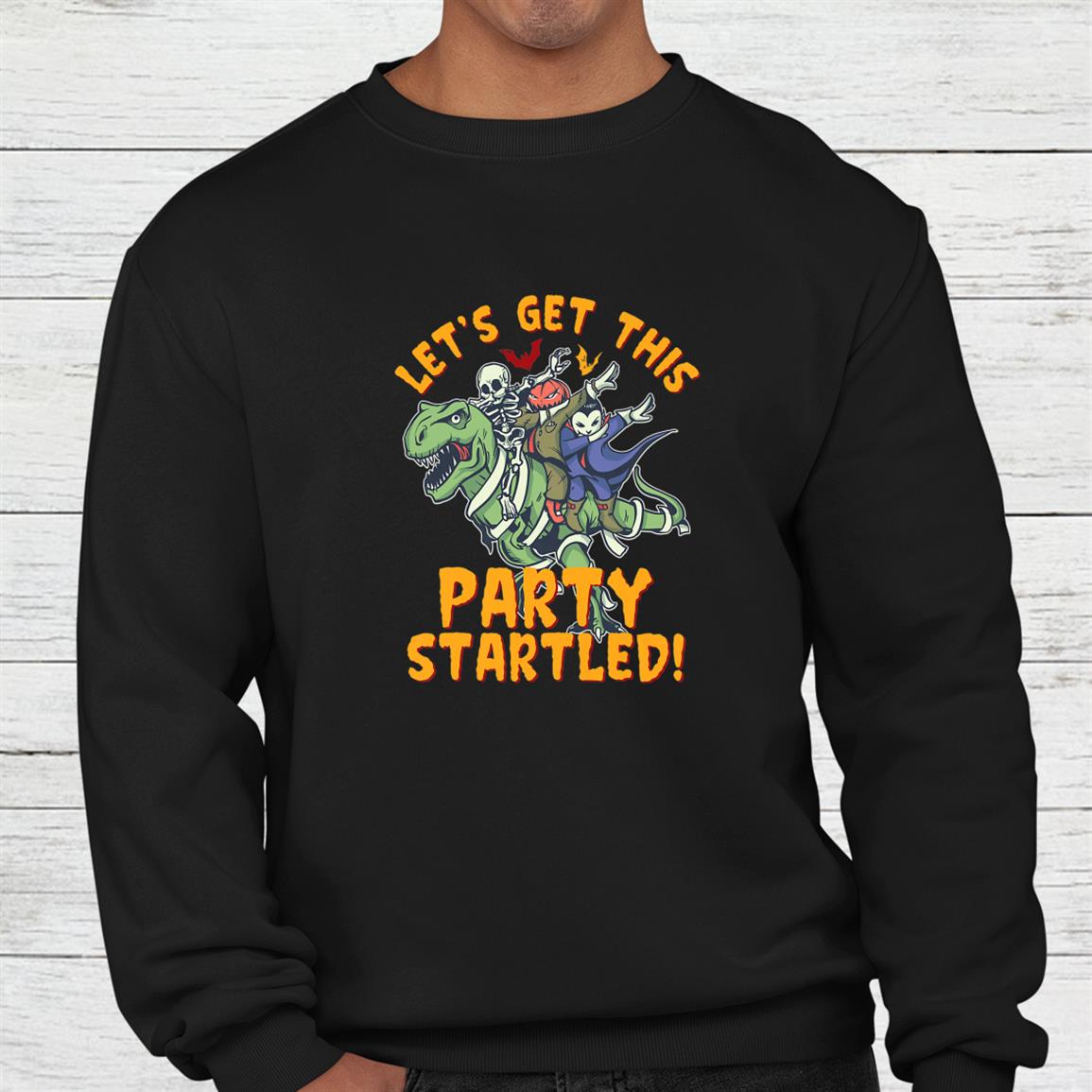 Let’s Get This Party Startled Funny T Rex Halloween Dabbing Shirt Let’s Get This Party Startled Funny T Rex Halloween Dabbing Shirt