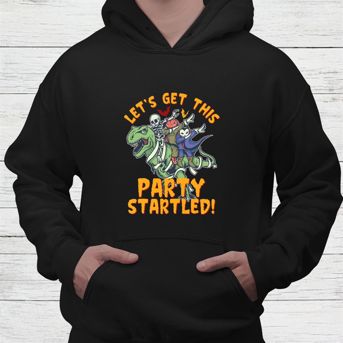 Let’s Get This Party Startled Funny T Rex Halloween Dabbing Shirt Let’s Get This Party Startled Funny T Rex Halloween Dabbing Shirt