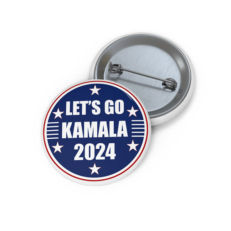Let’s Go Kamala Harris 2024 Custom Pin Button Let’s Go Kamala Harris 2024 Custom Pin Button