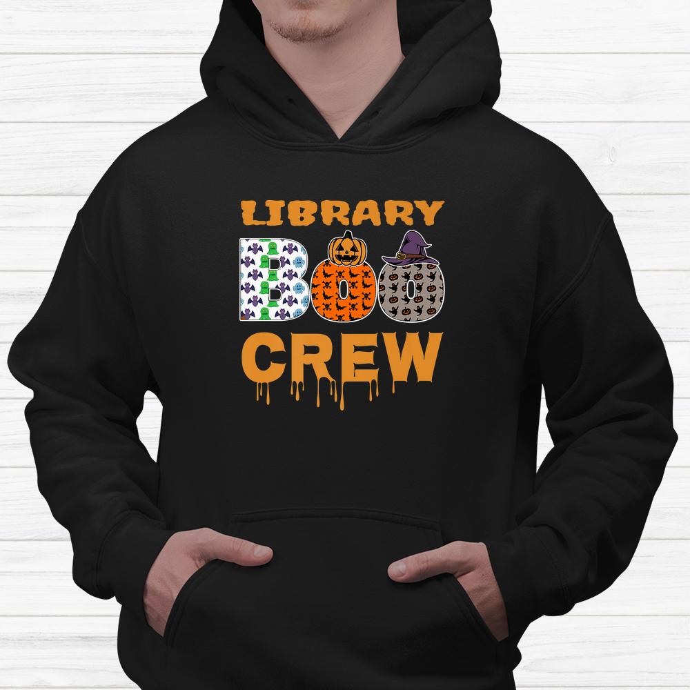 Library Boo Crew School Librarian Halloween Shirt Library Boo Crew School Librarian Halloween Shirt