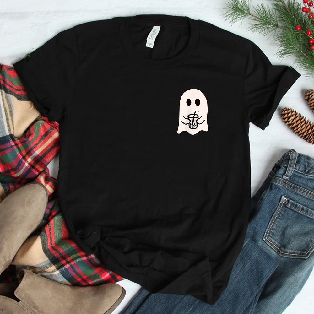 Little Ghost Ice Coffee Halloween Shirt Little Ghost Ice Coffee Halloween Shirt