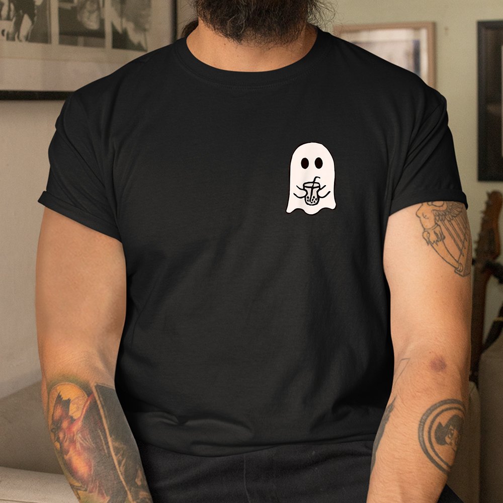 Little Ghost Ice Coffee Halloween Shirt Little Ghost Ice Coffee Halloween Shirt