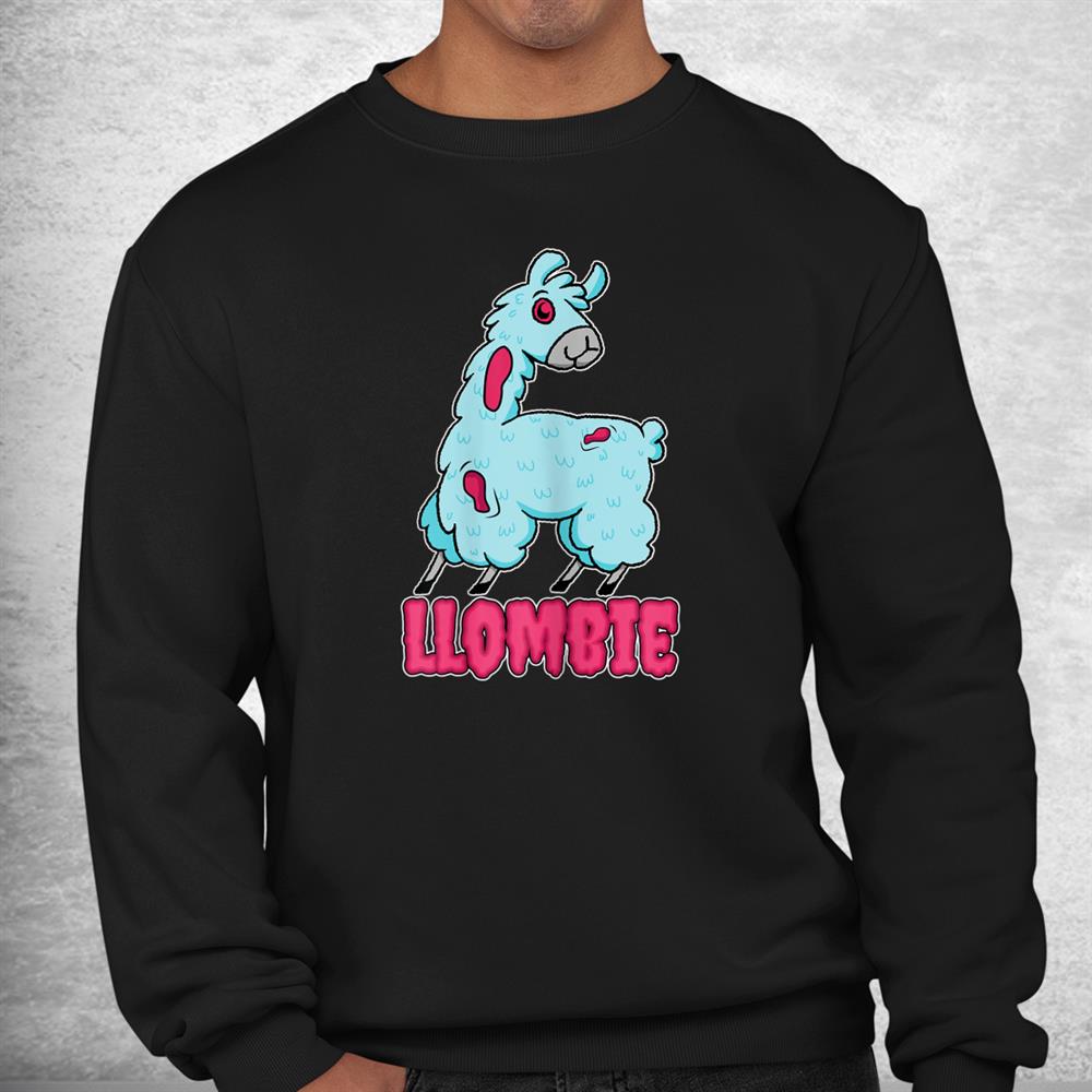 Llombie Lazy Halloween Spooky Zombie Llama Pun Shirt Llombie Lazy Halloween Spooky Zombie Llama Pun Shirt