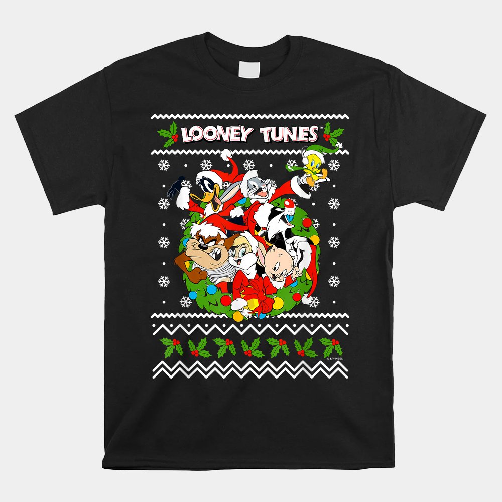 Looney Tunes Looney Christmas Ugly Christmas Shirt Looney Tunes Looney Christmas Ugly Christmas Shirt