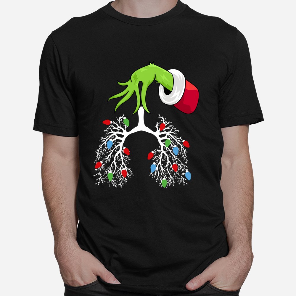 Lung Christmas Lights Respiratory Therapist RT Nurse Xmas Shirt Lung Christmas Lights Respiratory Therapist RT Nurse Xmas Shirt