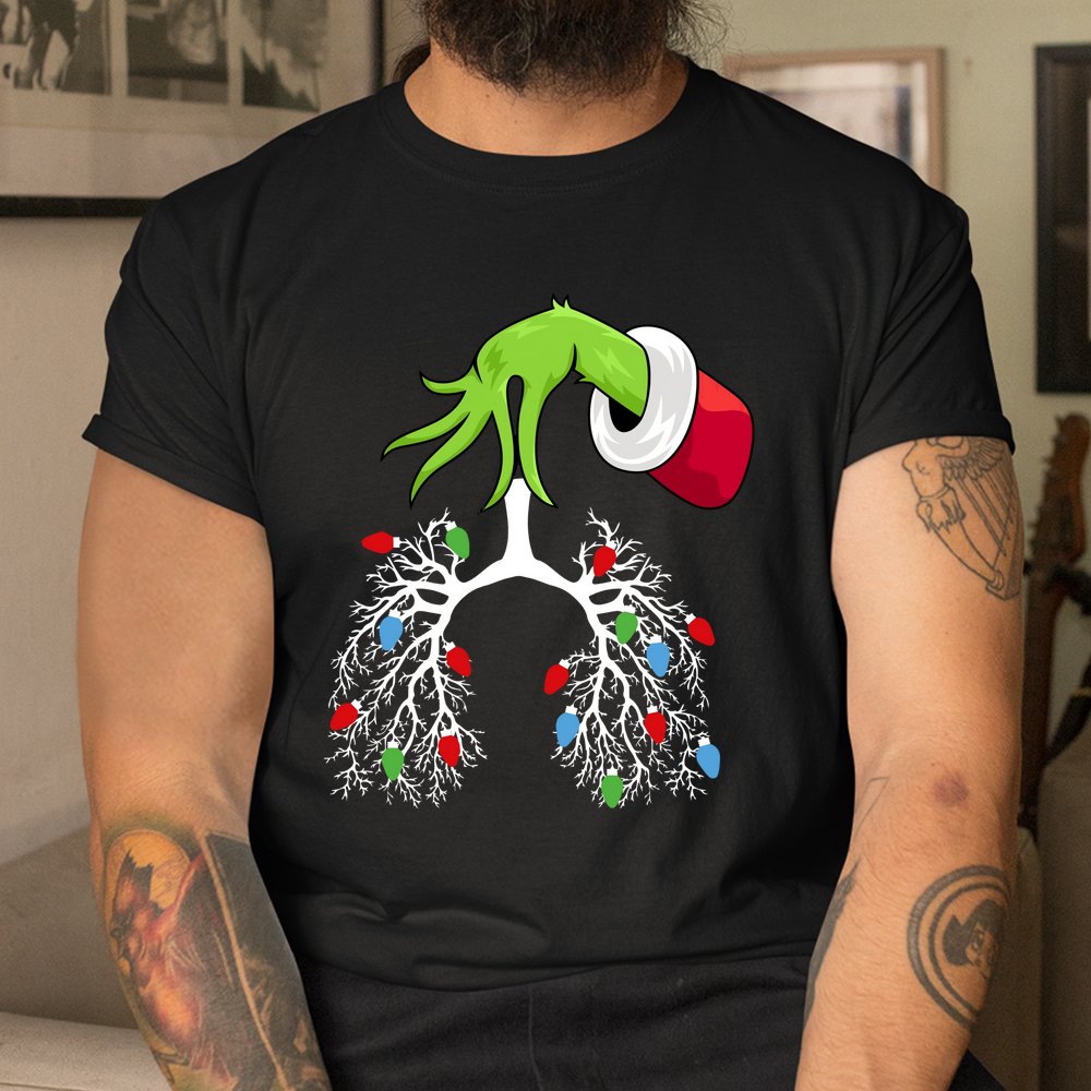 Lung Christmas Lights Respiratory Therapist RT Nurse Xmas Shirt Lung Christmas Lights Respiratory Therapist RT Nurse Xmas Shirt