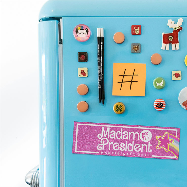 Madam President And Tim Harris Walz 2024 Car Magnet Madam President And Tim Harris Walz 2024 Car Magnet