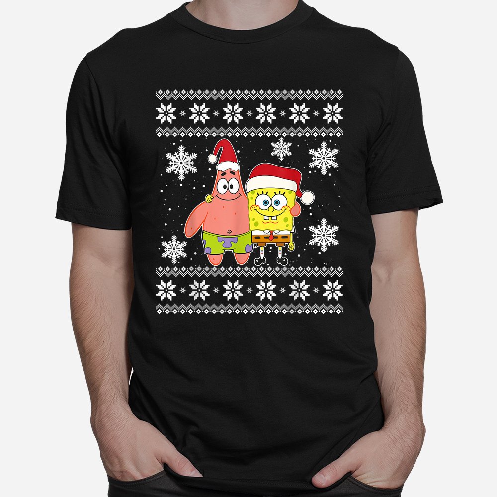 Mademark X SpongeBob SquarePants – Spongebob And Patrick Best Friends Christmas T-Shirt Mademark X SpongeBob SquarePants – Spongebob And Patrick Best Friends Christmas T-Shirt