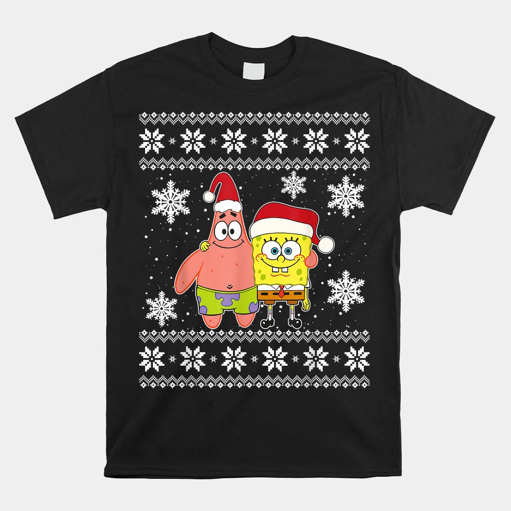 Mademark X SpongeBob SquarePants – Spongebob And Patrick Best Friends Christmas T-Shirt Mademark X SpongeBob SquarePants – Spongebob And Patrick Best Friends Christmas T-Shirt