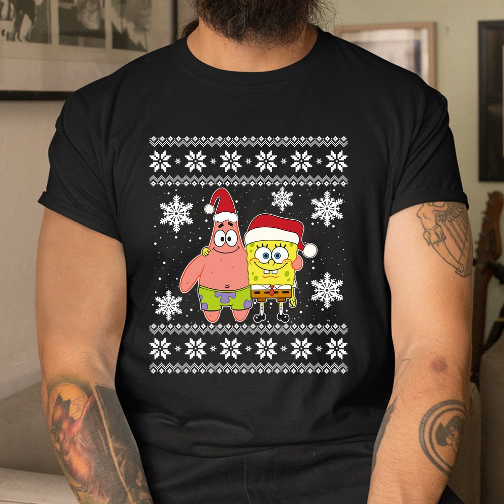 Mademark X SpongeBob SquarePants Spongebob And Patrick Best Friends Holiday Christmas Shirt Mademark X SpongeBob SquarePants Spongebob And Patrick Best Friends Holiday Christmas Shirt