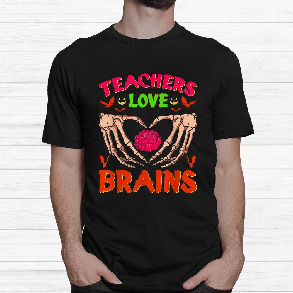 Math Science Teachers Love Brains Halloween Shirt Math Science Teachers Love Brains Halloween Shirt
