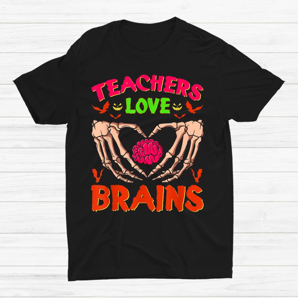Math Science Teachers Love Brains Halloween Shirt Math Science Teachers Love Brains Halloween Shirt
