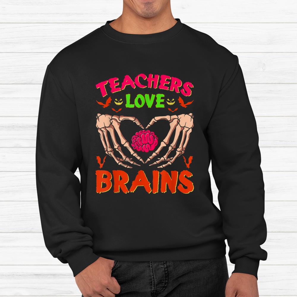 Math Science Teachers Love Brains Halloween Shirt Math Science Teachers Love Brains Halloween Shirt