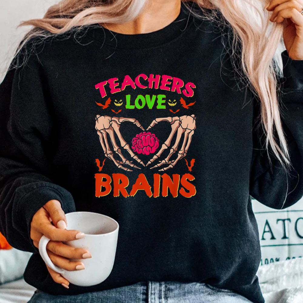 Math Science Teachers Love Brains Halloween Shirt Math Science Teachers Love Brains Halloween Shirt