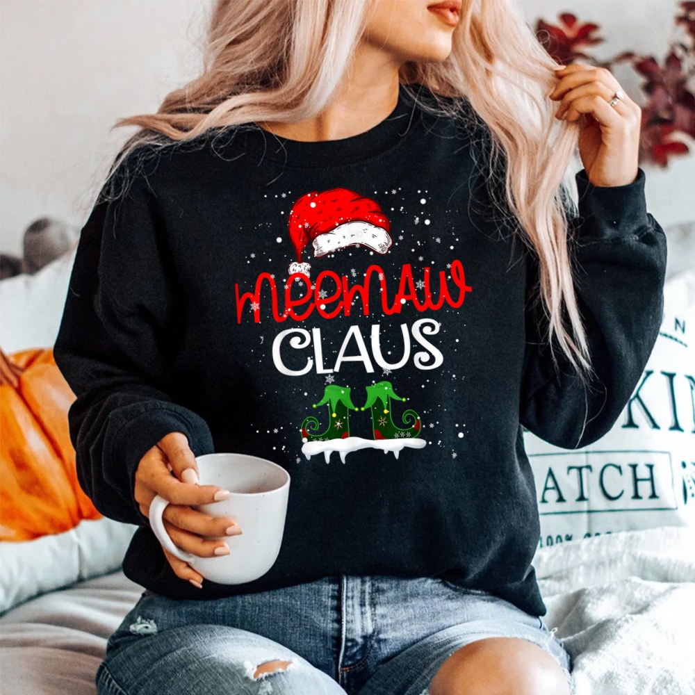 Meemaw Claus Christmas Cute Santa Family Matching Pajamas Shirt Meemaw Claus Christmas Cute Santa Family Matching Pajamas Shirt