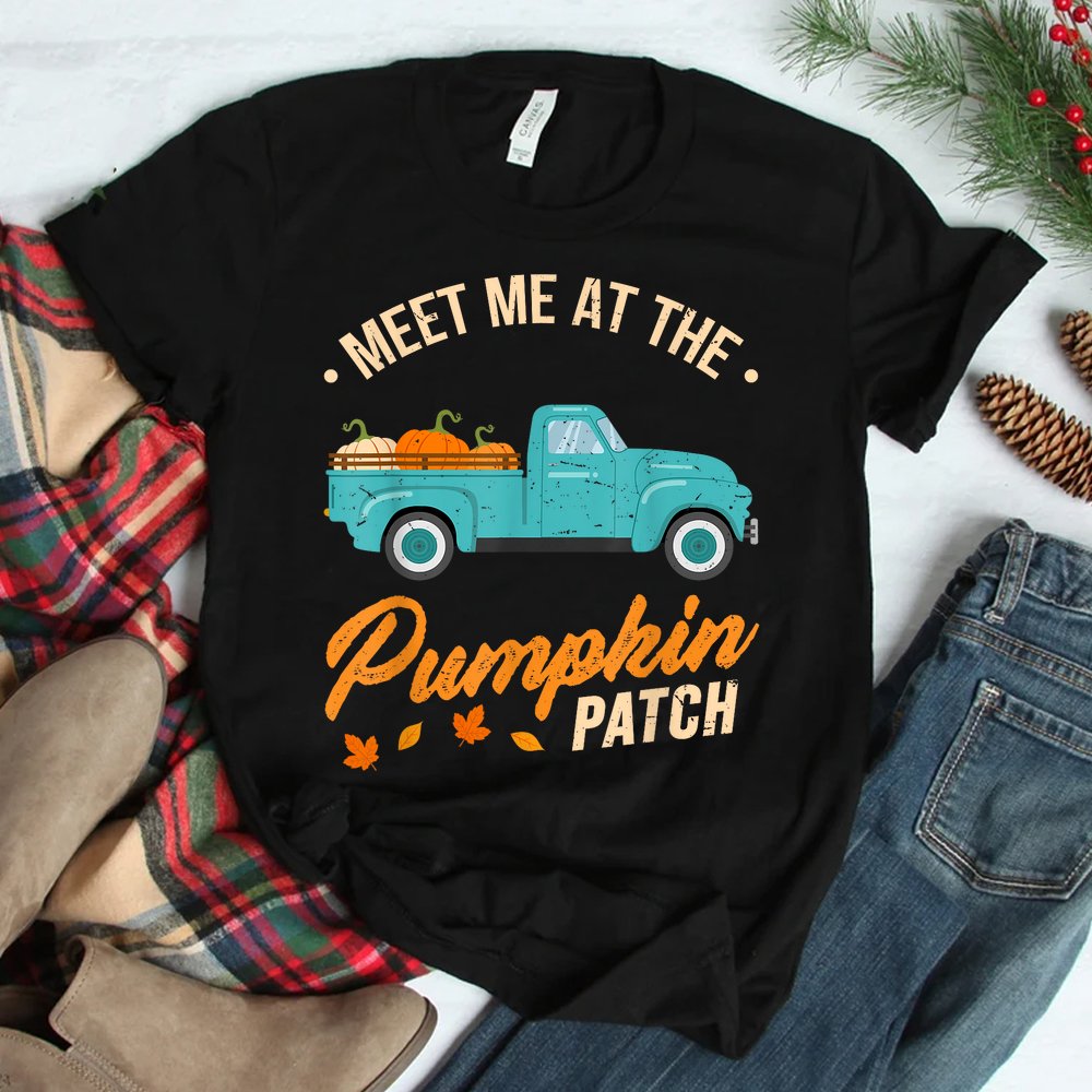 Meet Me At The Pumpkin Patch Truck Halloween Hello Fall 2023 Shirt Meet Me At The Pumpkin Patch Truck Halloween Hello Fall 2023 Shirt