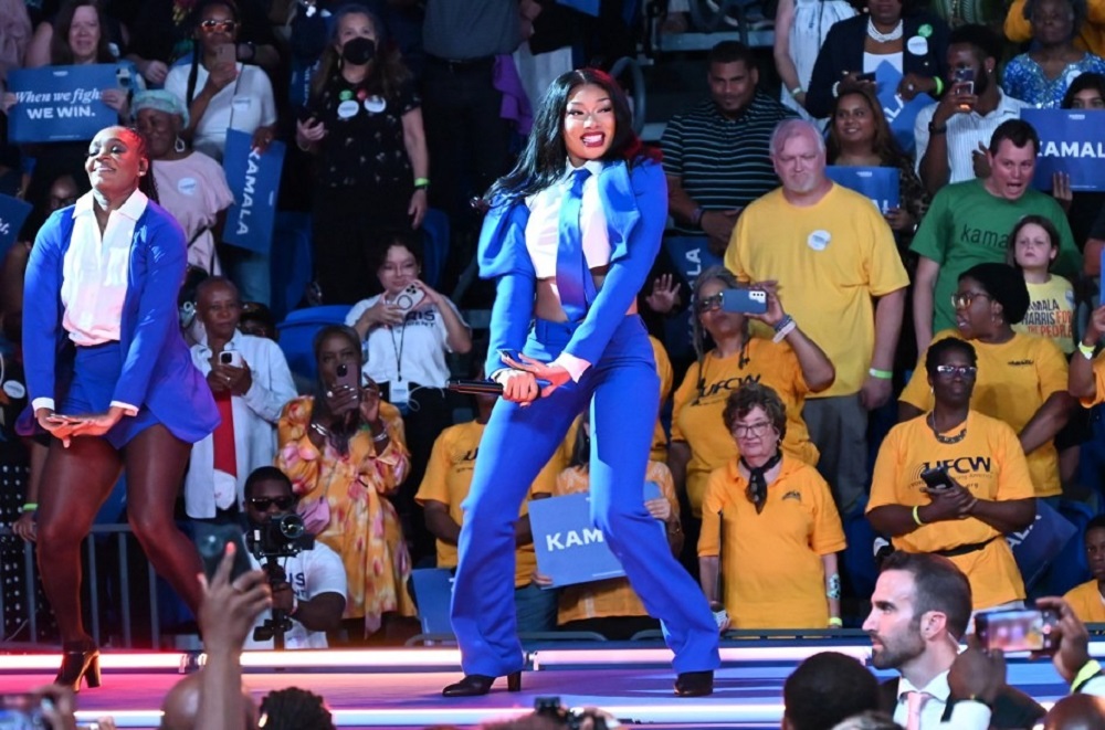 Megan Thee Stallion Performs at Kamala Harris' Atlanta Rally