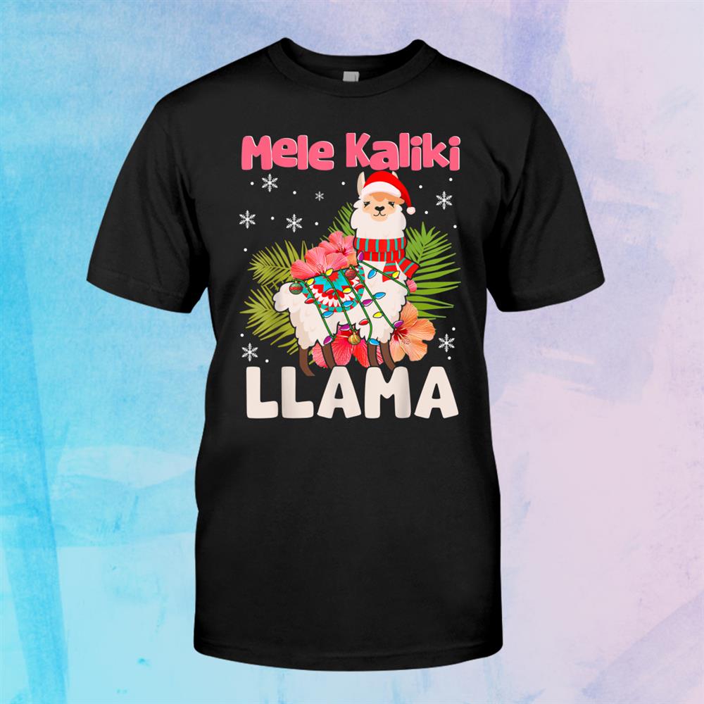 Mele Kaliki Llama Christmas Mele Kalikimaka Llama Lover Shirt Mele Kaliki Llama Christmas Mele Kalikimaka Llama Lover Shirt