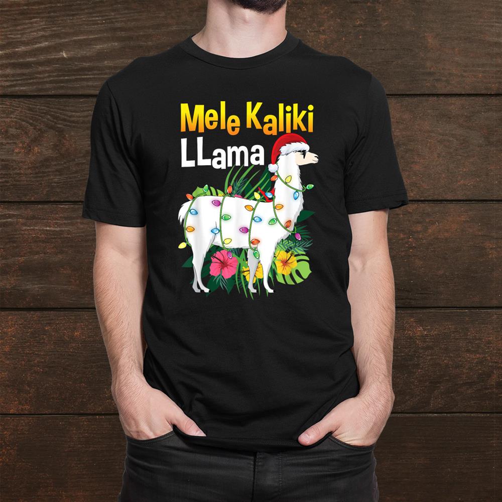 Mele Kaliki Llama Lights Christmas X Mas Shirt Mele Kaliki Llama Lights Christmas X Mas Shirt