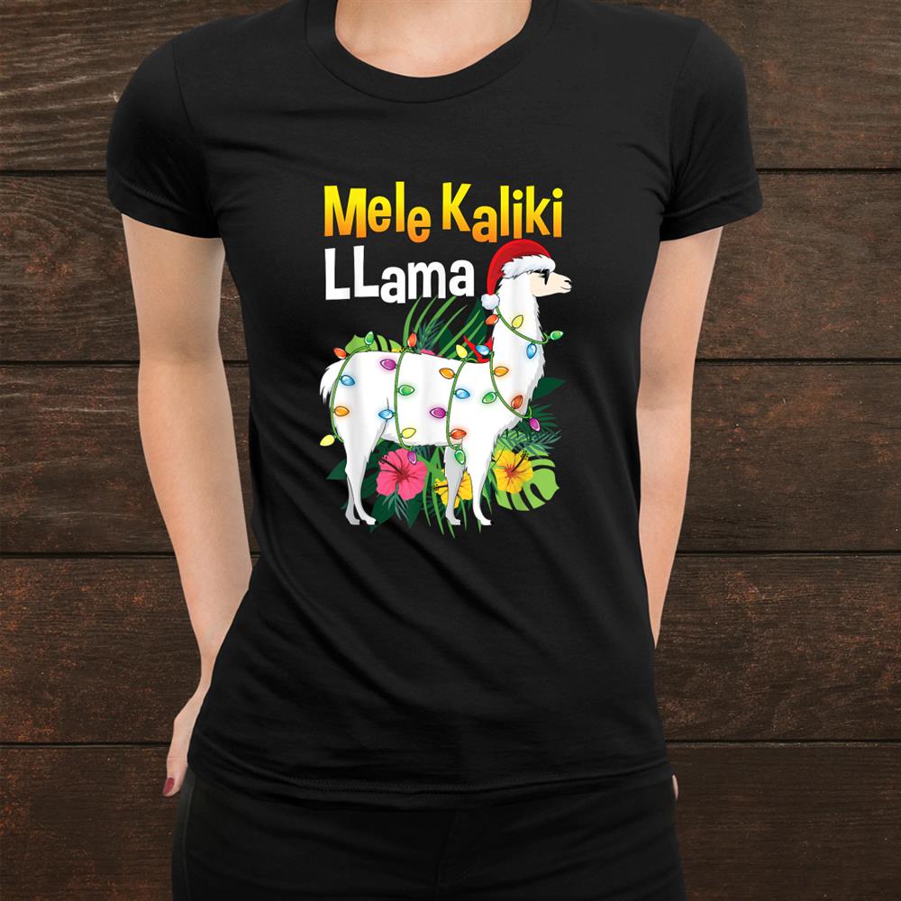 Mele Kaliki Llama Lights Christmas X Mas Shirt Mele Kaliki Llama Lights Christmas X Mas Shirt