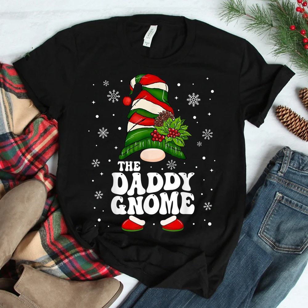 Mens Daddy Gnome Funny Matching Family Christmas Pajama Shirt Mens Daddy Gnome Funny Matching Family Christmas Pajama Shirt