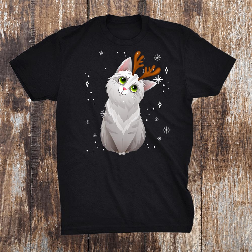 Merry Christmas Cute Cat Reindeer Matching Family Costume Shirt Merry Christmas Cute Cat Reindeer Matching Family Costume Shirt