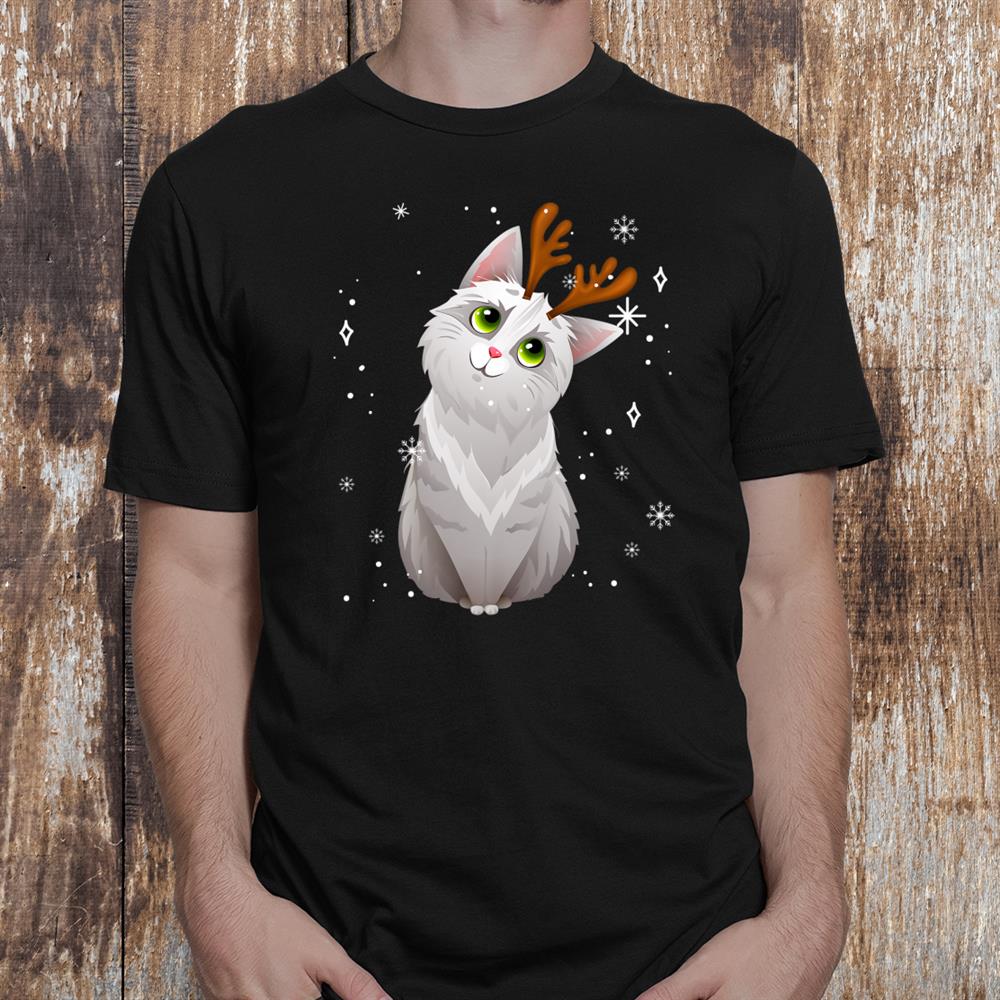 Merry Christmas Cute Cat Reindeer Matching Family Costume Shirt Merry Christmas Cute Cat Reindeer Matching Family Costume Shirt