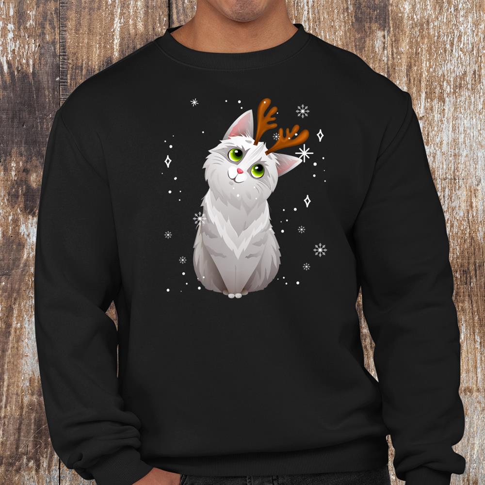 Merry Christmas Cute Cat Reindeer Matching Family Costume Shirt Merry Christmas Cute Cat Reindeer Matching Family Costume Shirt