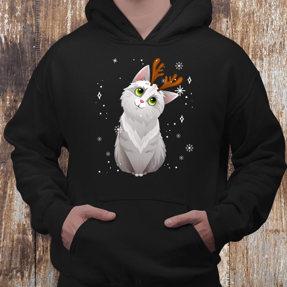 Merry Christmas Cute Cat Reindeer Matching Family Costume Shirt Merry Christmas Cute Cat Reindeer Matching Family Costume Shirt