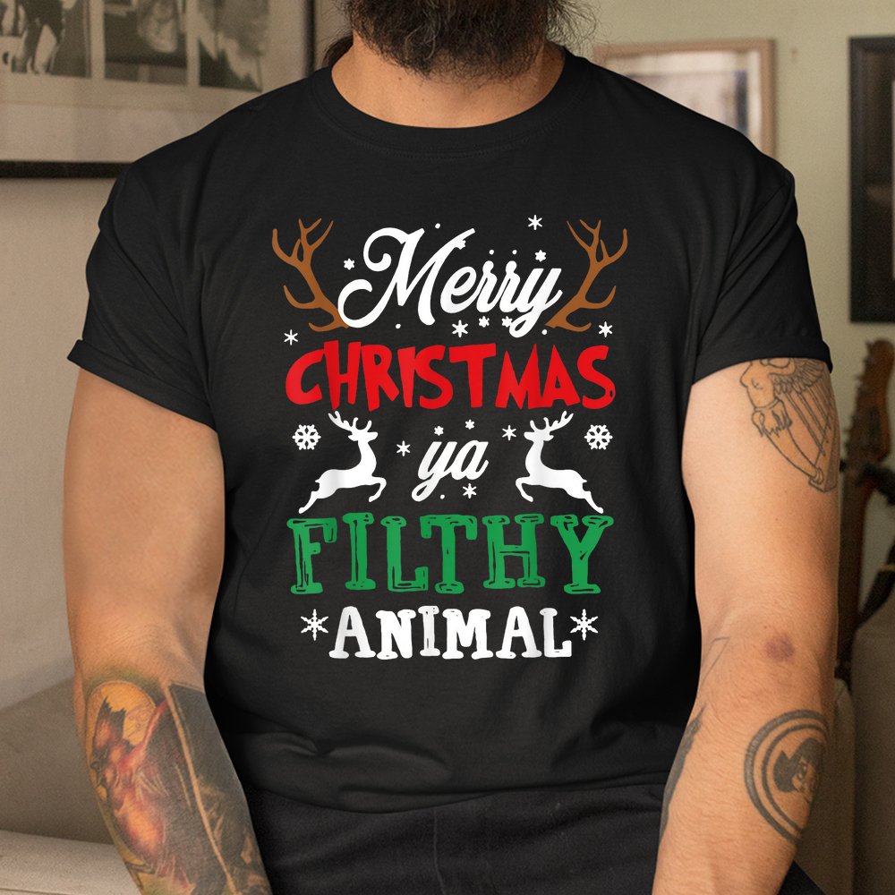 Merry Christmas Filthy Ya Xmas Pajama Shirt Merry Christmas Filthy Ya Xmas Pajama Shirt