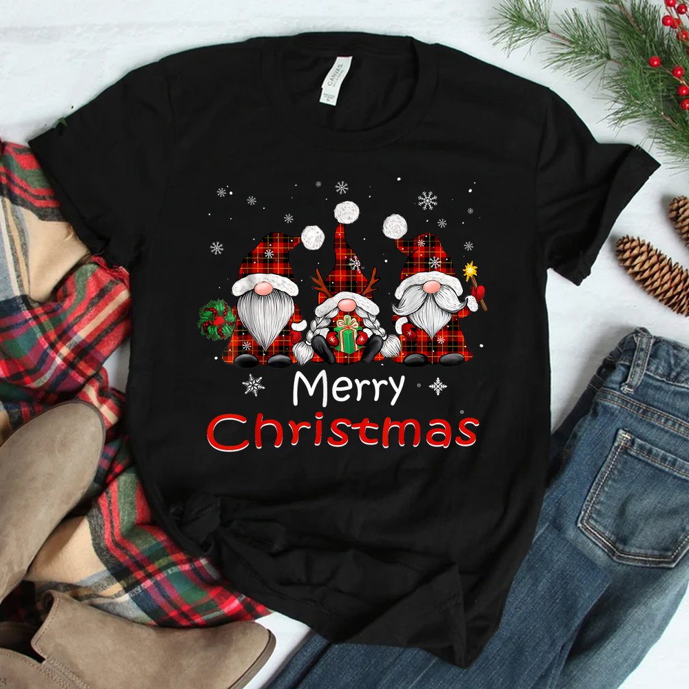 Merry Christmas Gnomes Shirt Buffalo Red Plaid Shirt Merry Christmas Gnomes Shirt Buffalo Red Plaid Shirt