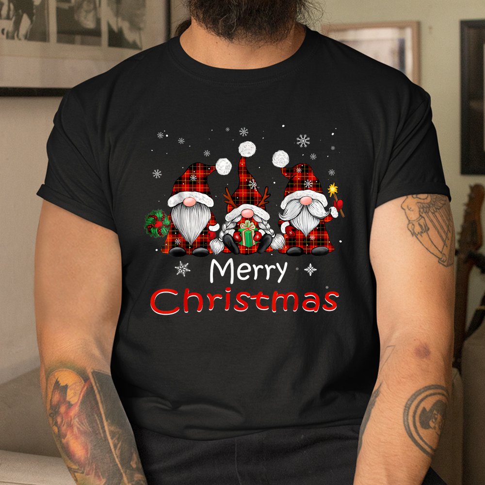 Merry Christmas Gnomes Shirt Buffalo Red Plaid Shirt Merry Christmas Gnomes Shirt Buffalo Red Plaid Shirt