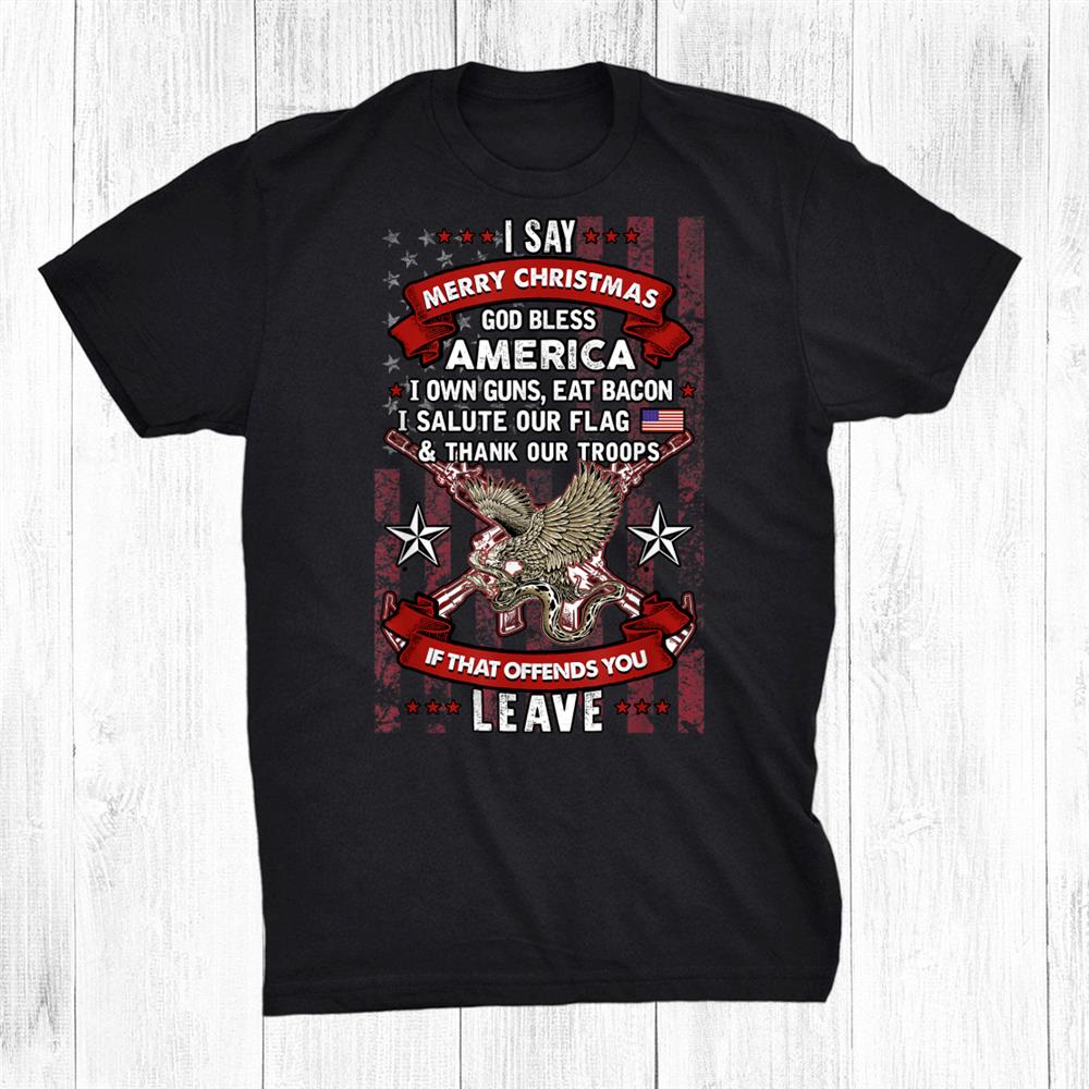 Merry Christmas God Bless American Shirt Merry Christmas God Bless American Shirt