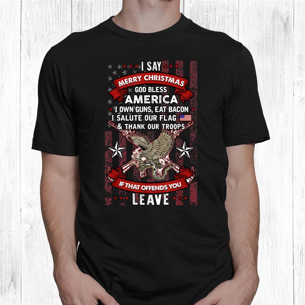 Merry Christmas God Bless American Shirt Merry Christmas God Bless American Shirt