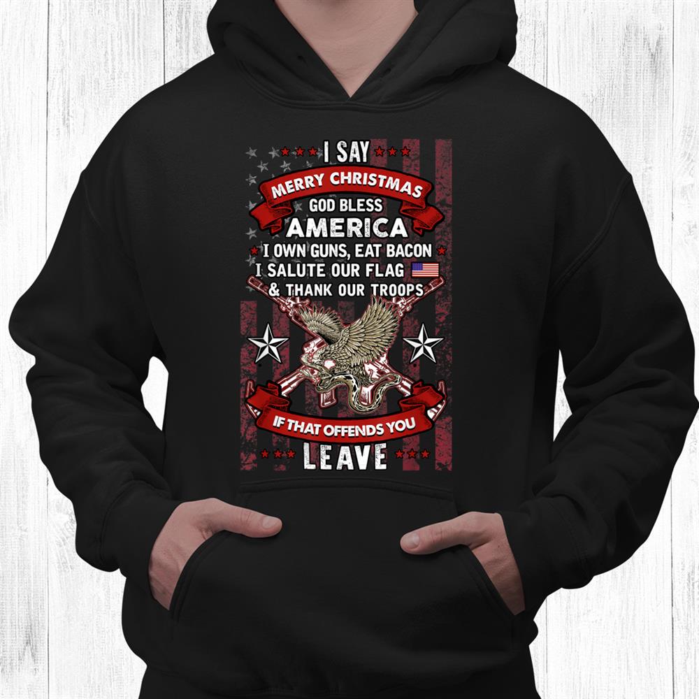 Merry Christmas God Bless American Shirt Merry Christmas God Bless American Shirt