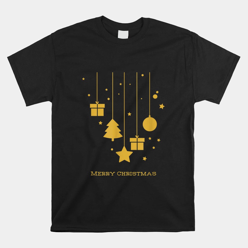 Merry Christmas Gold Ornament Shirt Merry Christmas Gold Ornament Shirt